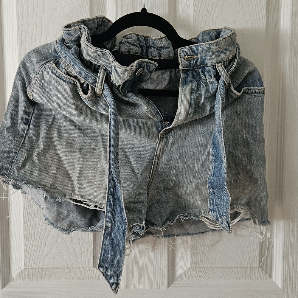 Allstaints W27 Paperbag style jean shorts